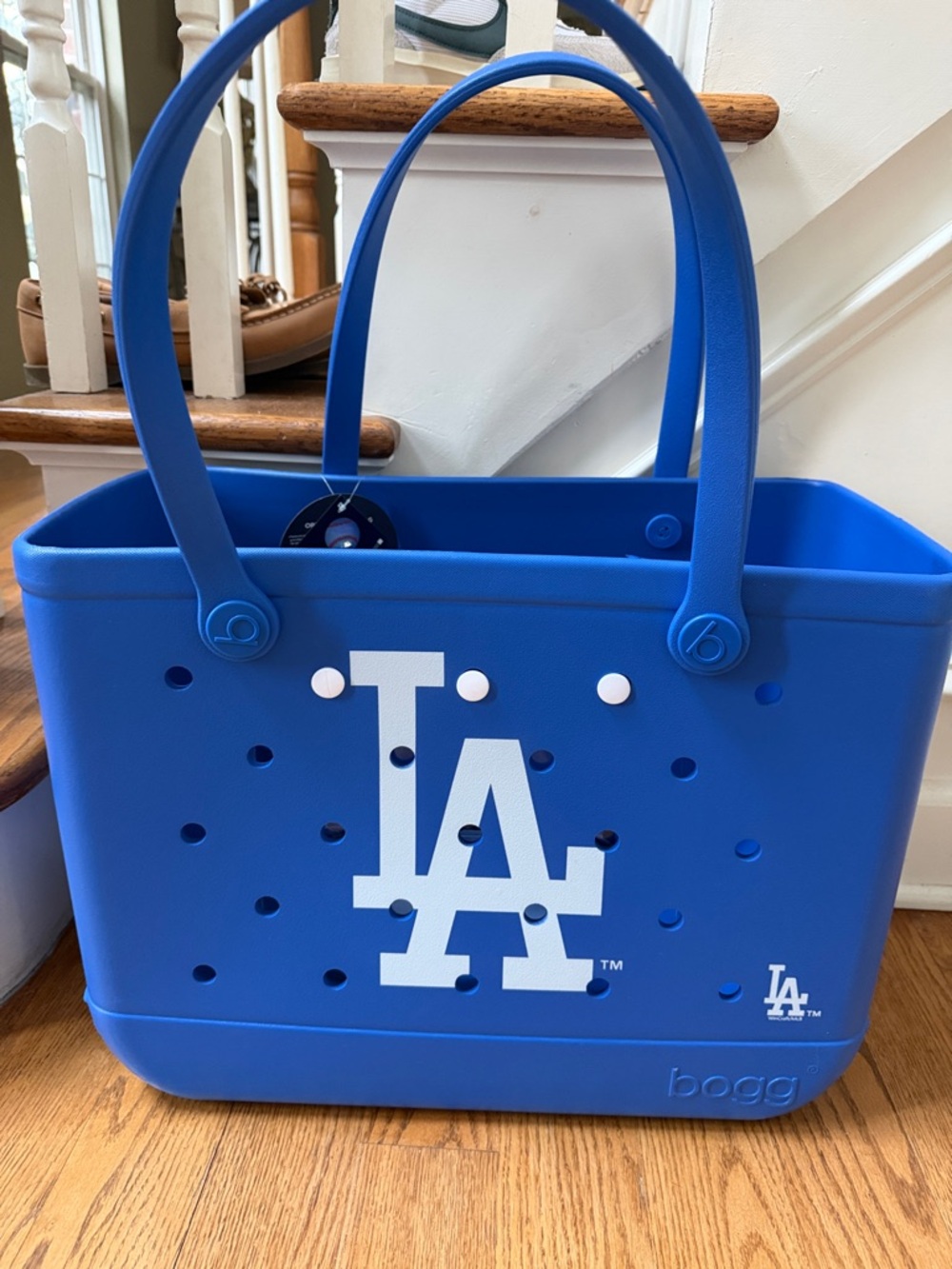 NWT Los Angeles Dodgers Blue Bogg Bag Tote - Picture 2 of 6